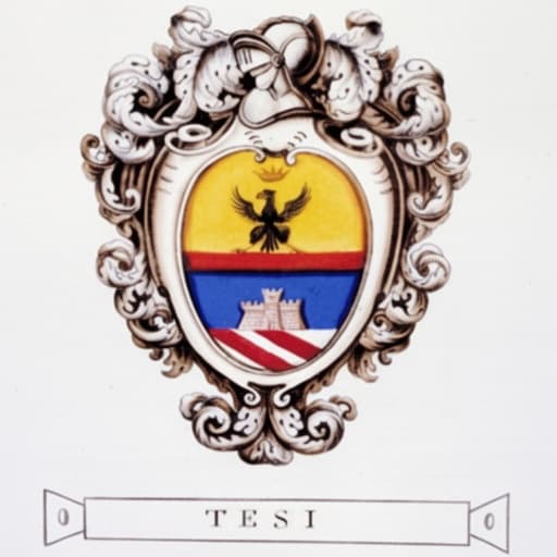 Lo stemma della Famiglia Tesi