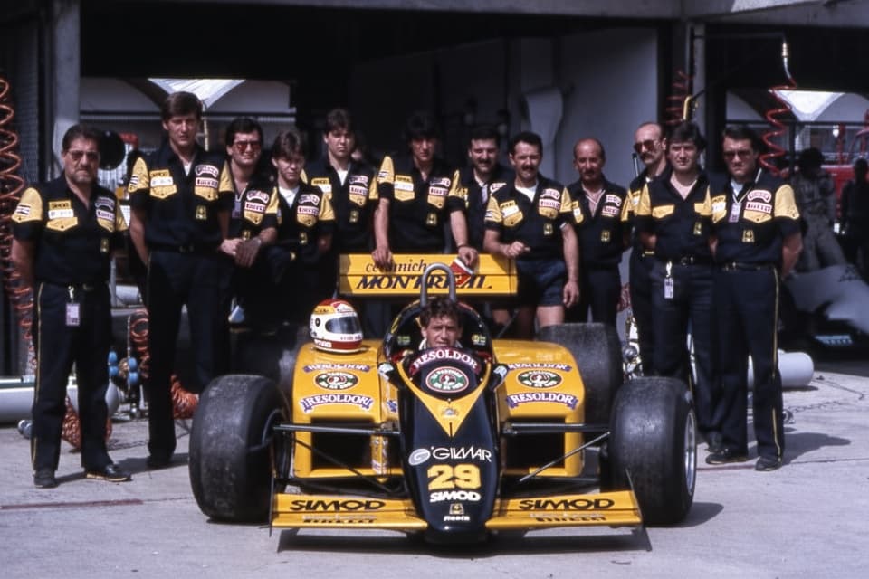 Il debutto della Minardi F1 in Brasile : 1985